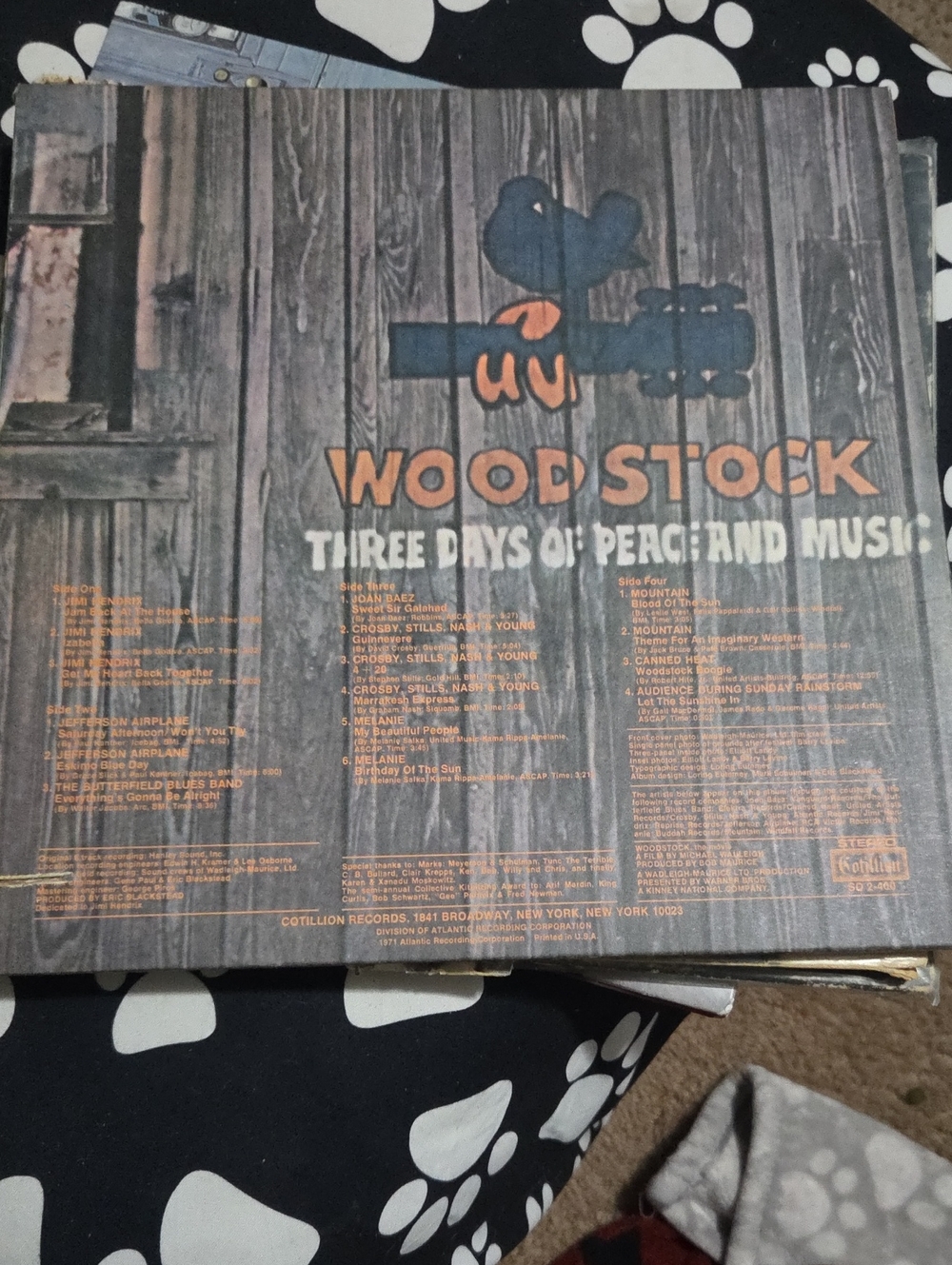 Woodstock Three Days of Peace and Music Vintage Wall Art - Brown/Orange
